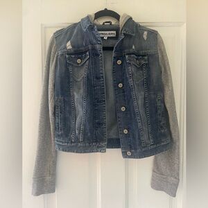 Express Jean Jacket with a hood- Size: Small